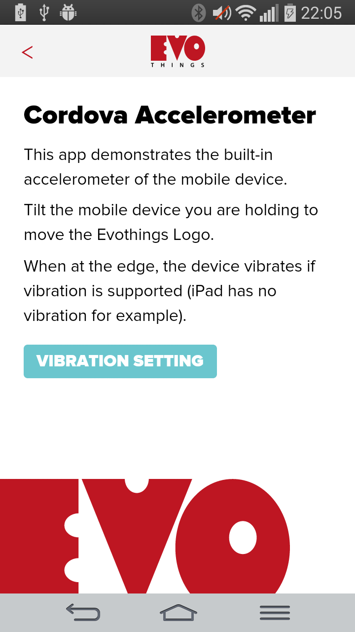 Cordova Accelerometer